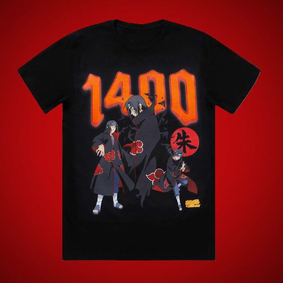 Naruto Shippuden Itachi Uchiha 1400 T Shirt Size Medium - Picture 1 of 5